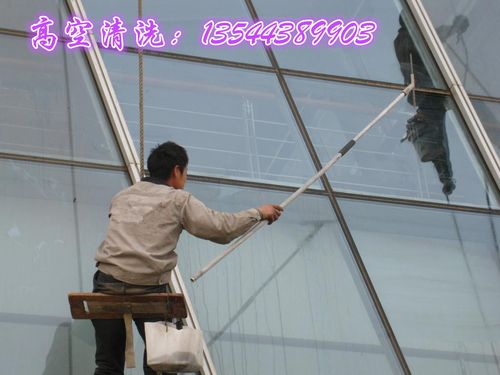 番禺市桥洗玻璃 玻璃幕墙清洗收费 富怡路外墙保洁